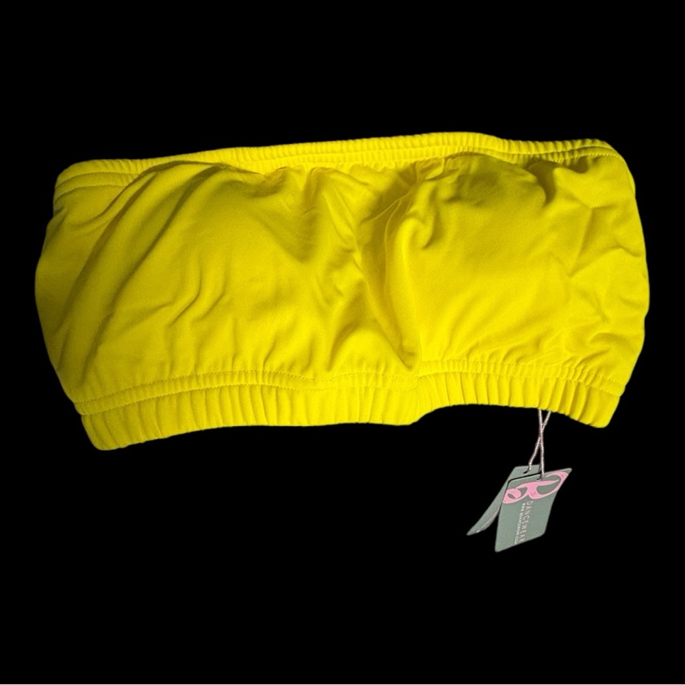 Bright Yellow Bandeau Top